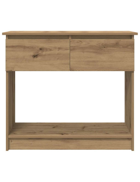 Tavolo Consolle Cassetti Rovere Artigianale 85,5x38,5x74,5 cm