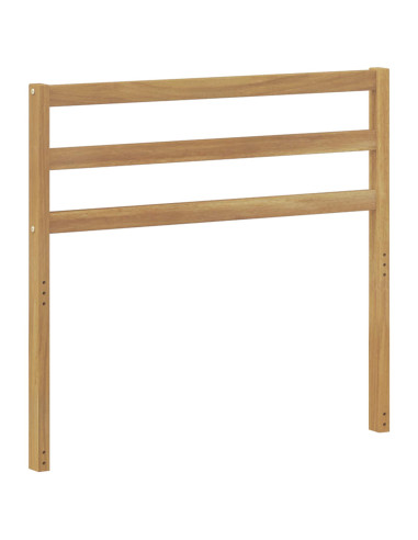 Modulo Schienale Bianco 79 x 4 x 73 cm Legno di Acacia Massello