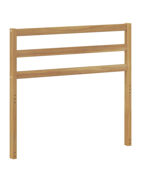 Modulo Schienale Bianco 79 x 4 x 73 cm Legno di Acacia Massello