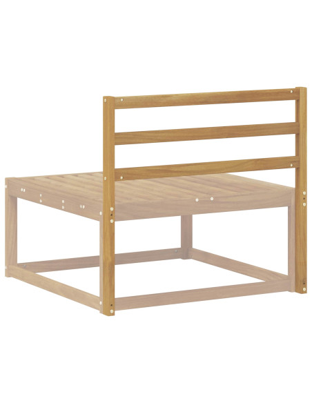 Modulo Schienale Bianco 79 x 4 x 73 cm Legno di Acacia Massello