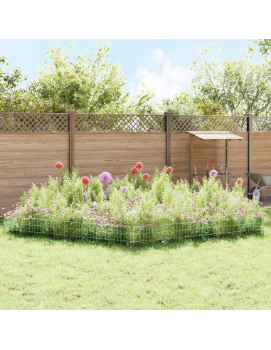Recinzione da Giardino con Picchetti 48 pcs 115 x 30 cm Mesh