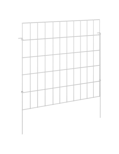 Recinzione da Giardino con Picchetti 48 pcs 55 x 50 cm Mesh