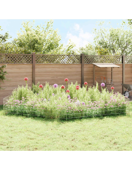 Recinzione da Giardino con Picchetti 48 pcs 55 x 50 cm Mesh