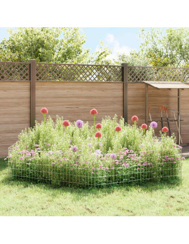 Recinzione da Giardino con Picchetti 48 pcs 75 x 50 cm Mesh