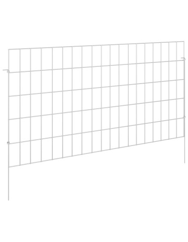 Recinzione da Giardino con Picchetti 48 pcs 95 x 50 cm Mesh