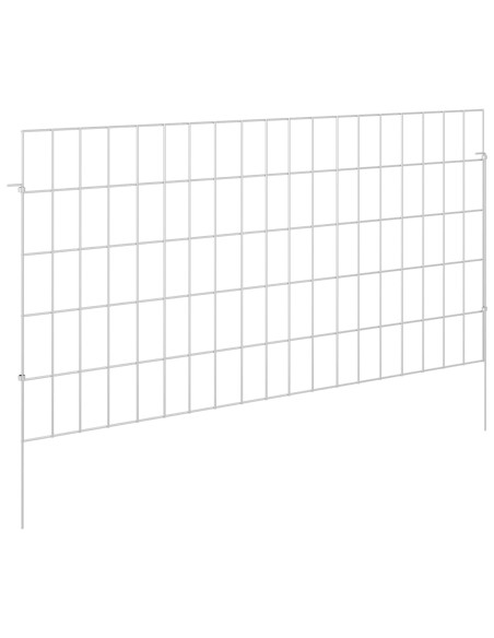 Recinzione da Giardino con Picchetti 48 pcs 95 x 50 cm Mesh