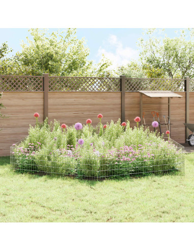 Recinzione da Giardino con Picchetti 48 pcs 95 x 50 cm Mesh