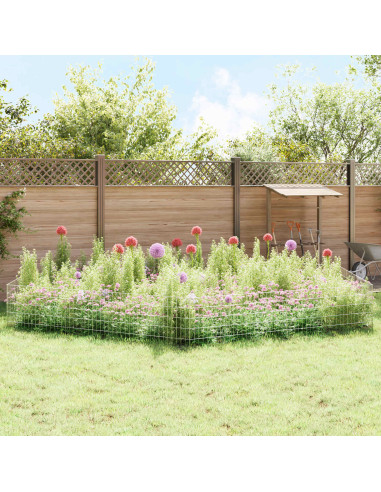 Recinzione da Giardino con Picchetti 24 pcs 115 x 50 cm Mesh
