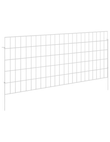 Recinzione da Giardino con Picchetti 48 pcs 115 x 50 cm Mesh