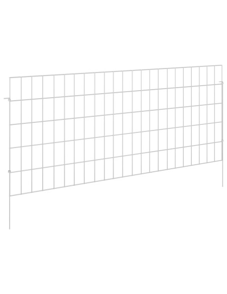Recinzione da Giardino con Picchetti 48 pcs 115 x 50 cm Mesh