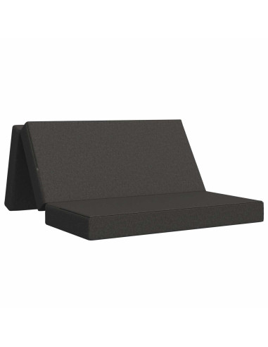 Divano Letto Pieghevole 120 x 67 x 45 cm Grigio Scuro