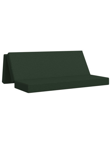 Divano Letto Pieghevole 200 x 67 x 45 cm Verde Scuro