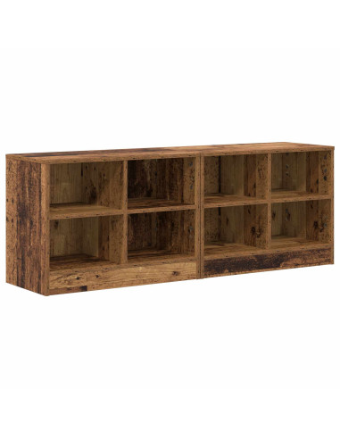 Armadietto per letto 2 pcs Legno antico 66 x 33 x 48 cm
