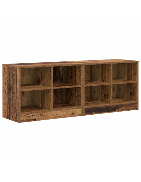 Armadietto per letto 2 pcs Legno antico 66 x 33 x 48 cm