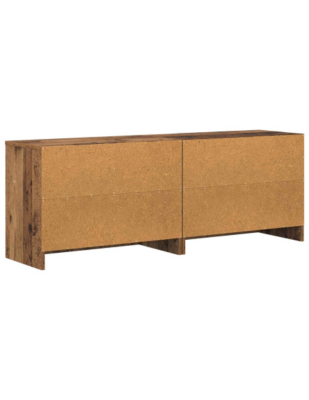 Armadietto per letto 2 pcs Legno antico 66 x 33 x 48 cm