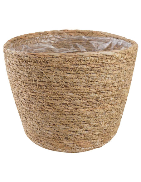 Cesti per piante in erba marina 3 pcs Naturale Ø26 x 19 cm