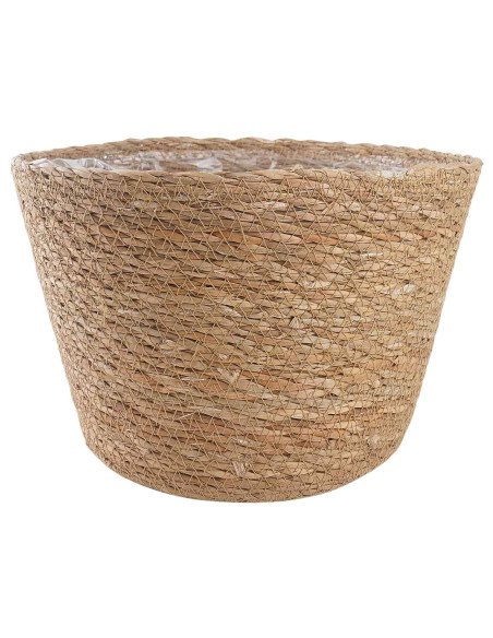 Cesti per piante in erba marina 3 pcs Naturale Ø26 x 19 cm