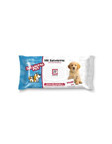 RMove Salviette Pet Igienizzanti con Clorexidina 17x20 1Cnf/100pz
