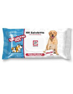 RMove Salviette Pet Igienizzanti con Clorexidina 20x30 1Cnf/100pz