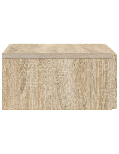 Tavolino da Parete Laterale Rovere Sonoma 87,5 x 34,5 x 17 cm