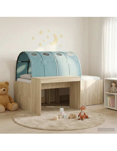 Letto alto per bambini con scrivania 3 pz Legno ingegnerizzato