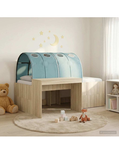 Letto alto per bambini con scrivania 3 pz Legno ingegnerizzato