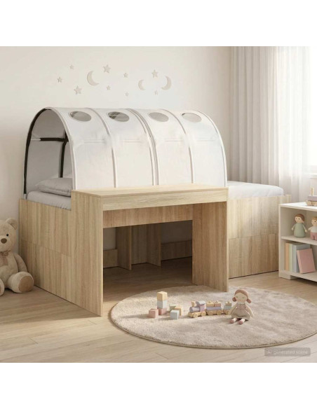 Letto alto per bambini con scrivania 3 pz Legno ingegnerizzato