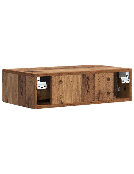 Tavolino da Parete Laterale Legno antico 87,5 x 34,5 x 17 cm