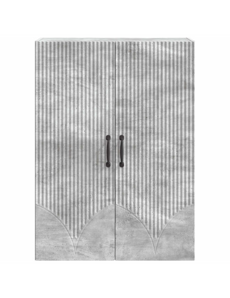 Mobiletto a muro Grigio Cemento 66 x 34,5 x 90 cm