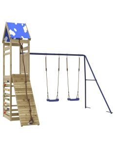 Set da Gioco da Esterno in Legno di Pino Impregnato 2