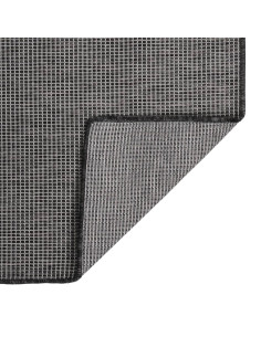 Tappeto da Esterni a Tessitura Piatta 80x250 cm Grigio