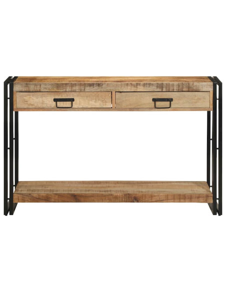 Tavolo consolle con cassetto Marrone Legno di mango massello