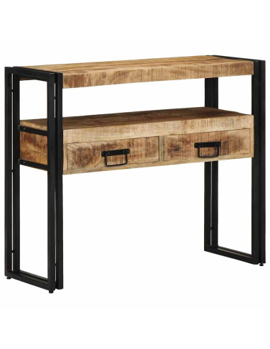 Tavolo consolle Marrone 90 x 33 x 75 cm Legno di mango massello