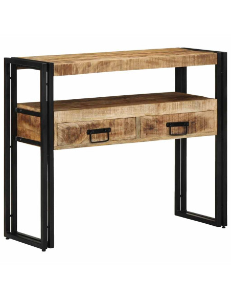 Tavolo consolle Marrone 90 x 33 x 75 cm Legno di mango massello