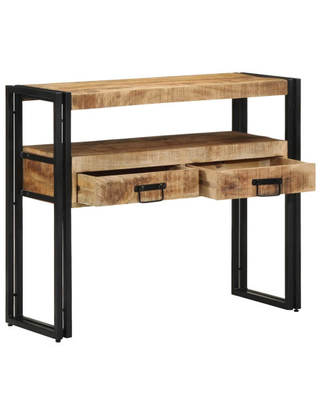 Tavolo consolle Marrone 90 x 33 x 75 cm Legno di mango massello