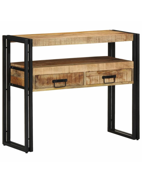 Tavolo consolle Marrone 90 x 33 x 75 cm Legno di mango massello