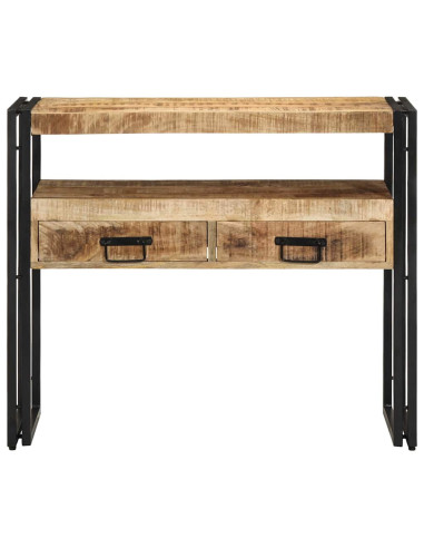 Tavolo consolle Marrone 90 x 33 x 75 cm Legno di mango massello
