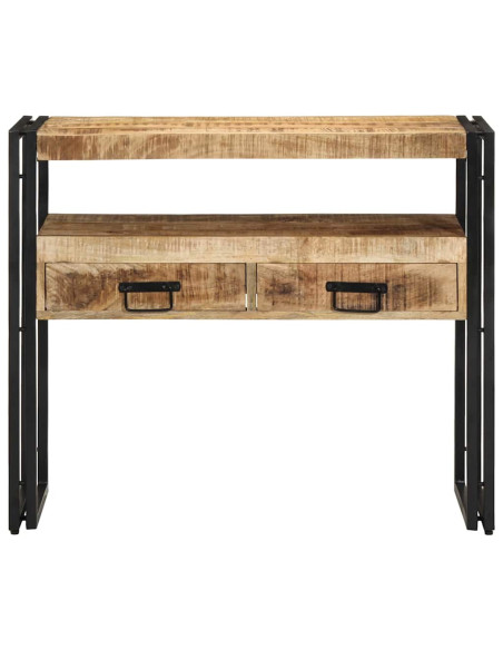 Tavolo consolle Marrone 90 x 33 x 75 cm Legno di mango massello