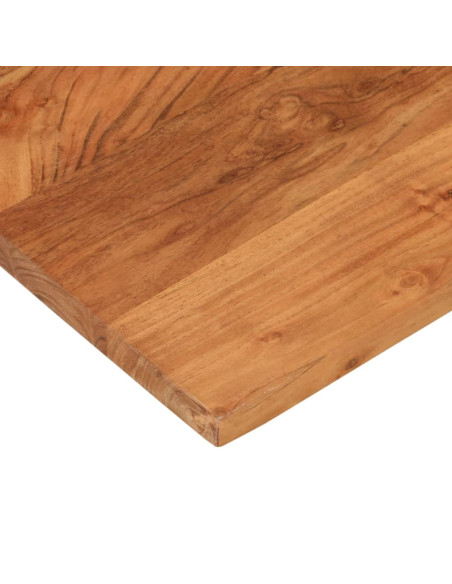 Piano Tavolo 70x70x2,5 cm Quadrato Legno Massello di Acacia
