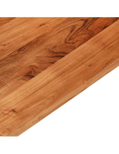 Piano Tavolo 70x70x2,5 cm Quadrato Legno Massello di Acacia