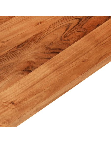 Piano Tavolo 70x70x2,5 cm Quadrato Legno Massello di Acacia