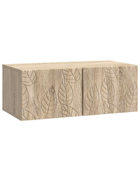 Mobile Porta TV da Muro 78,5 x 31 cm Rovere Sonoma