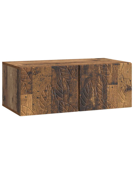 Mobile Porta TV da Muro 78,5 x 31 cm Legno antico