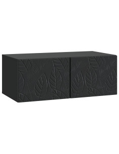 Mobile Porta TV da Muro 98 x 31 cm Nero Legno ingegnerizzato