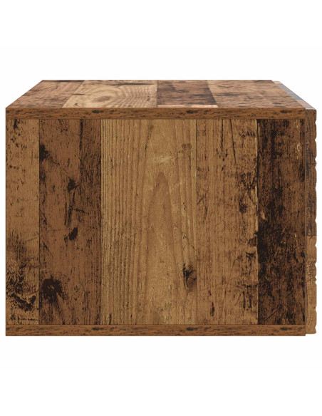 Mobile Porta TV da Muro 59,5 x 31 cm Legno antico