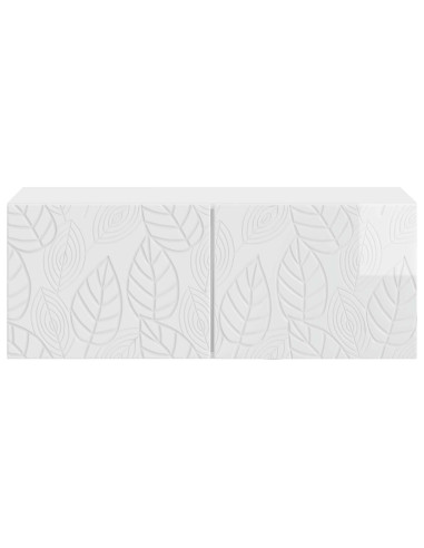 Mobile Porta TV da Muro 78,5 x 31 cm Bianco Lucido