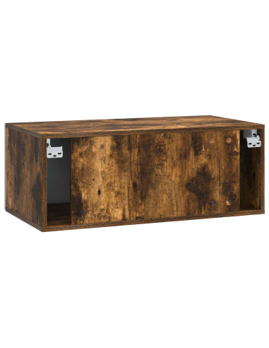 Mobile Porta TV da Muro 78,5 x 31 cm Rovere Fumo