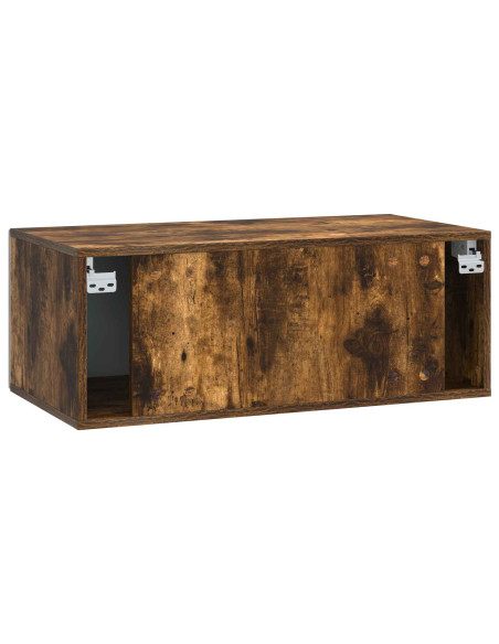 Mobile Porta TV da Muro 78,5 x 31 cm Rovere Fumo