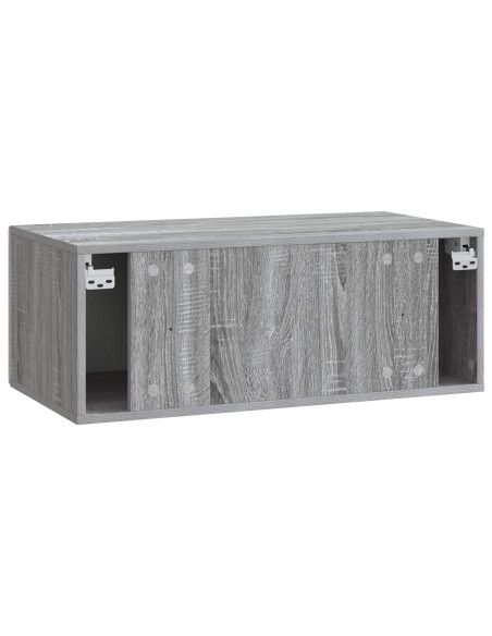 Mobile Porta TV da Muro 78,5 x 31 cm Sonoma grigio