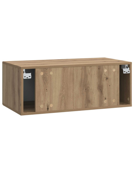 Mobile Porta TV da Muro 78,5 x 31 cm Rovere Artigianale